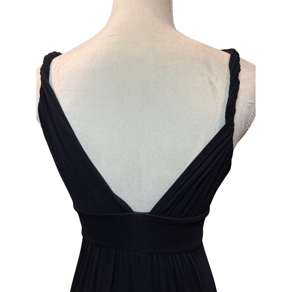 Black V-Neck Sleeveless Maxi Dress Size XS - Picture 7 of 15